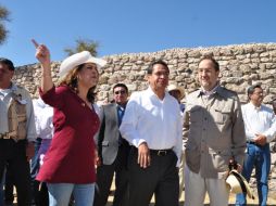 Alfonso de María y Campos, director general del INAH y Juan Manuel Oliva, gobernador de Guanajuato, hicieron el recorrido. EL UNIVERSAL  /