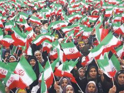 Mujeres iraníes se unieron al 32o. aniversario de la Revolución Islámica. NTX  /