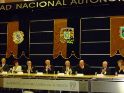Con motivo de la clausura de la muestra ''Tiempo universitario''. NTX  /