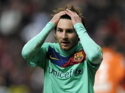 Esta vez, el argentino Lionel Messi no pudo ayudar a ganar al Barcelona. REUTERS  /
