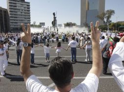 Asistieron en mayoría mujeres y niños vestidos de blanco unidos ante violencia. S. NÚÑEZ  /