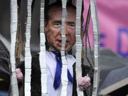 La manifestación contra el premier en Turín se concentró en el Centro. AFP  /