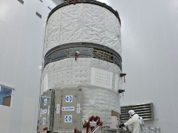 La nave tiene 10 metros de largo y 4.5 de diámetro. AFP  /