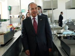 El Presidente hizo una gira de trabajo por el estado de Oaxaca en el que inauguró instalaciones educativas. ESPECIAL  /