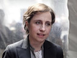 La periodista Carmen Aristegui se incorporará de nueva cuenta a la estación de radio MVS. EL UNIVERSAL  /
