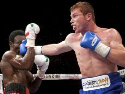 Saúl Álvarez aseguró que el título se vendrá con él a Guadalajara. MEXSPORT  /