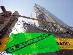 Exterior del hotel luego de que la Dirección de Inspección y Vigilancia de Guadalajara clausuró la obra. A. GARCÍA  /