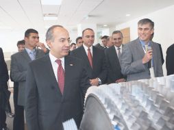 El Presidente puso en marcha el campus General Electric Infrastructure. NTX  /