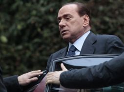 Berlusconi llega a la Embajada de Italia ante la Santa Sede con motivo de la celebración del  1929 Patti Lateranensi,  en Roma. AP  /