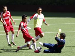 Chivas realizó una práctica en el estadio Omnilife donde disputarán el duelo de la séptima fecha del Clausura. MEXSPORT  /