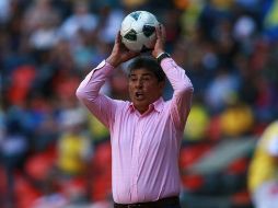 Carlos Reinoso, estratega del conjunto azulcrema en el duelo en casa ante Monarcas. MEXSPORT  /