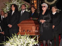 Sauco fue despedido por familiares y amigos que se dieron cita en el Palacio de Bellas Artes. EL UNIVERSAL  /