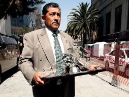 El Águila de Escribanía,obra de arte que simboliza la sede de la Cámara de Senadores, es trasladada al nuevo edificio. EL UNIVERSAL  /