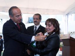 El Presidente Felipe Calderón, en la Primera Semana Nacional de Salud 2011. EL UNIVERSAL  /