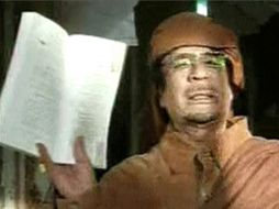 Por primera vez desde el inicio de los disturbios, el lider libio, Muamar Gadhafi, ofreció un discurso al respecto. REUTERS  /