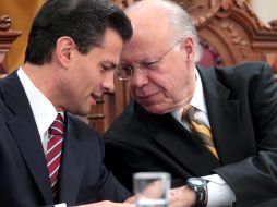 Enrique Peña Nieto y José Narro, inauguraron la XXXII Feria Internacional del Libro del Palacio de Minería. EL UNIVERSAL  /