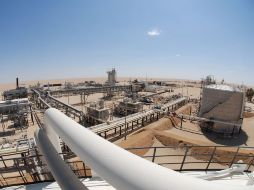Instalaciones de la petrolera alemana Wintershall en Libia, que paró la producción debido a la inseguridad. AFP - HO WINTERSHALL  /