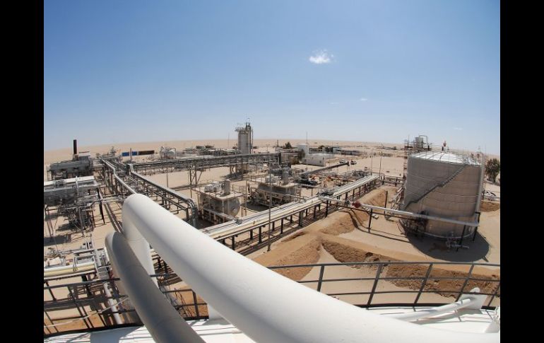 Instalaciones de la petrolera alemana Wintershall en Libia, que paró la producción debido a la inseguridad. AFP - HO WINTERSHALL  /