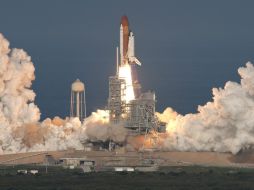 El Discovery partió hoy a la Estación Espacial Internacional (EEI). EFE  /