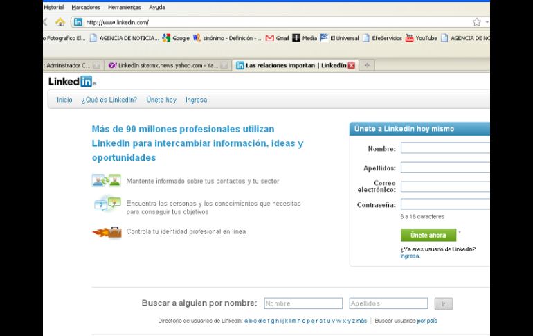 La red recientemente superó el millón de usuarios en China. ESPECIAL  /