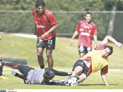 Los rojinegros cerraron su preparación con una práctica en el Atlas Colomos. MEXSPORT  /