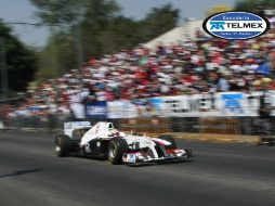 En la primera sesión 'Checo' rodó durante poco más de siete minutos en los que dio varias vueltas por el circuito. E. PACHECO  /