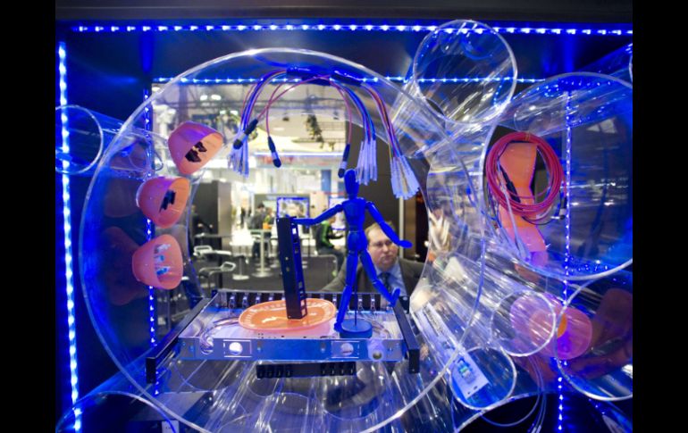 Esta feria alemana opera bajo la consigna de ''vivir y trabajar en la nube''. AFP  /