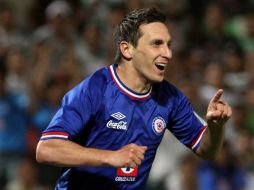 'Chaco' colaboró con un gol, pero salió expulsado por doble cartón amarillo. MEXSPORT  /