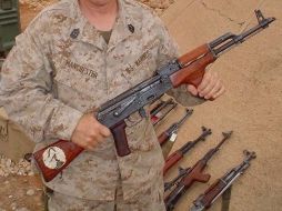 En el lugar de los hechos se econtraron varios casquillos de rifles AK47 (como el de la imagen). ARCHIVO  /