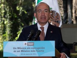 El Presidente Felipe Calderón realizará una visita a EU mañana. EL UNIVERSAL  /