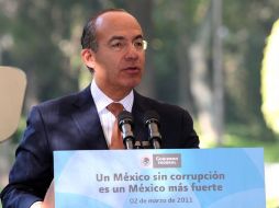 El Presidente, Felipe Calderón. EL UNIVERSAL  /