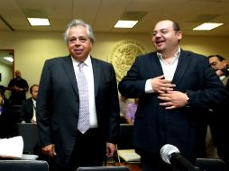 El secretario de Turismo, Aurelio López Rochaf, durante su comparecencia en el Congreso del Estado. E. BARRERA  /