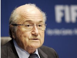 El presidente de la FIFA, Joseph Blatter, en la reunión del Comité Ejecutivo del organismo. AP  /