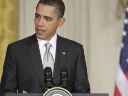El presidente Obama aprovechó la conferencia de prensa luego de su reunión bilateral para pronunciarse al respecto. AP  /