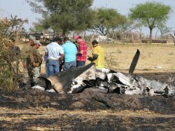 La avioneta se desplomó alrededor de las 12 horas. M. PATIÑO  /