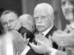 En la imagen se le ve durante el Homenaje al Bibliófilo que recibió en 2006 por la FIL. A. GARCÍA  /