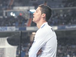 Cristiano Ronaldo se lesionó el jueves pasado, cuando el Madrid goleó 7-0 al Málaga. EFE  /