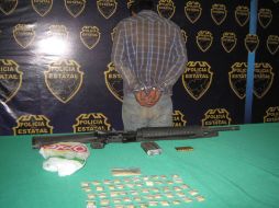 Elementos de la Secretaría de Seguridad Pública del Estado detienen a un narcomenudista que portaba 26 gramos de crystal. O. RUVALCABA  /