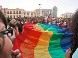 Principalmente jóvenes asistieron a la convocatoria de la primera Marcha de la Visibilidad. A. GARCÍA  /