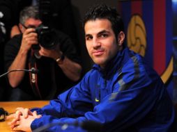 Cesc Fábregas aseguró en conferencia de prensa que se ha recuperado. AFP  /