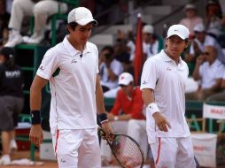 Luis Díaz Barriga (izq.) y Miguel Reyes Varela están siendo la pareja regular de dobles en las series Copa Davis por México. MEXSPORT  /