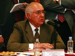 César Coll fue cuestionado ayer por diputados durante su comparecencia en el Congreso local. A. GARCÍA  /