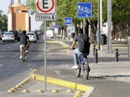 Sólo se han concretado 7.7 kilómetros de nuevas vías para el ciclista entre 2010 y 2011. E. PACHECO  /
