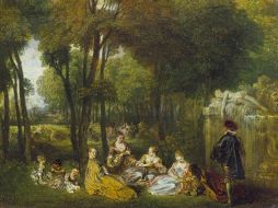 'Les Champs Elisées' del pintor Watteau exhibe en sendos museos. EFE  /