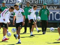 Los jugadores del Tri arrancarán la Copa de Oro 2011, con su duelo ante El Salvador. MEXSPORT  /