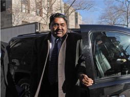 Raj Rajaratnam a su llegada a la Corte Federal en Nueva York. AP  /