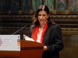 La funcionaria de INBA afirmó que este galardón la inspira para continuar promoviendo la cultura. NTX  /