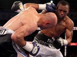 Austin Trout (d.) venció a Rigoberto Álvarez el pasado febrero y ahora busca hacer lo mismo con el 'Canelo'. MEXSPORT  /