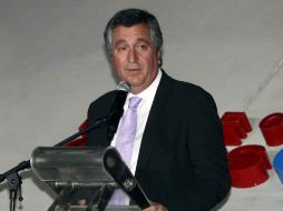 Jorge Vergara se dio tiempo y visitó el entrenamiento del 'Rebaño', en Verde Valle. MEXSPORT  /