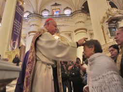 El cardenal exhortó a sus fieles a acercarse a Dios siendo humildes. S. NUÑEZ  /